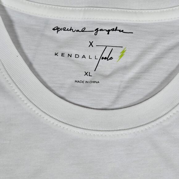 Spiritual Gangster X Kendall Toole "Never Knocked Out" Mens T-Shirt White XL NWT - Picture 5 of 9